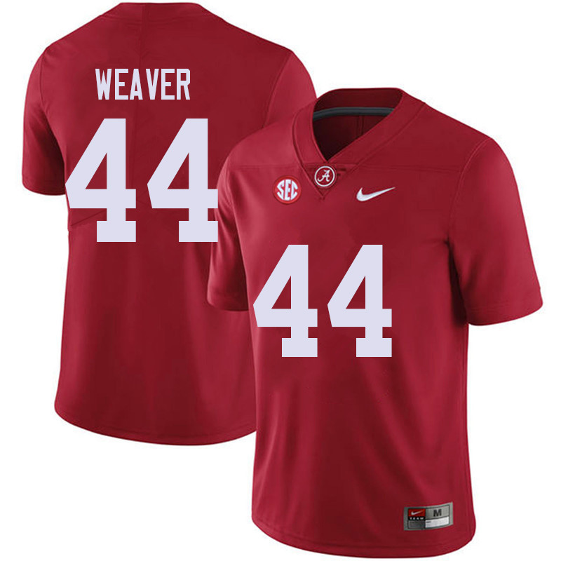 Alabama Crimson Tide Men's Cole Weaver #44 Red NCAA Nike Authentic Stitched 2018 College Football Jersey US16B76YN